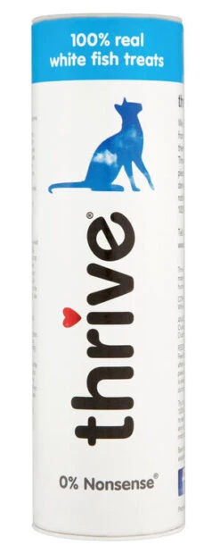 12 X Thrive Cat Treats 100% White Fish 15g