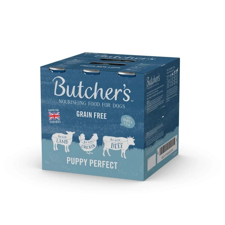 18 X 400g Butcher's Puppy Perfect Grain Free Dog Food 3 18 X 400g Butcher's Puppy Perfect Grain Free Dog Food