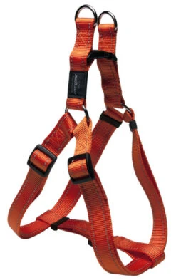 Rogz Lumberjack Reflective Nylon Step-in Harness Orange 25mm