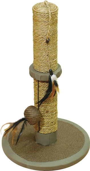 Rosewood Catwalk Vigo Cat Scratcher Post Toy 45x30x30cm 3 Rosewood Catwalk Vigo Cat Scratcher Post Toy 45x30x30cm