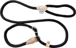 Dog & Co Supersoft Rope Slip Lead Black