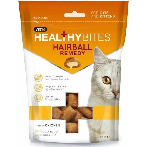 VetIQ Healthy Bites Hairball Remedy Cat Treats 3 VetIQ Healthy Bites Hairball Remedy Cat Treats