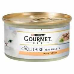 12 X Gourmet Solitaire Can Premium Fillets Turkey In Sauce 85g