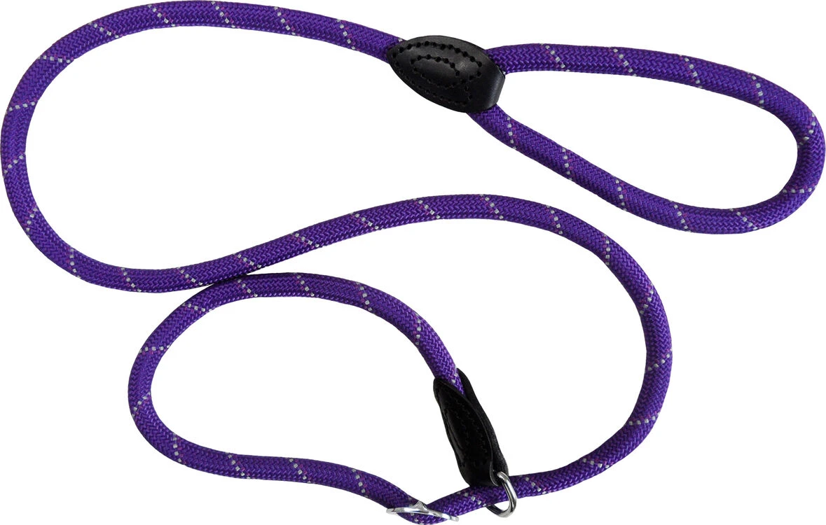 Dog & Co Mountain Rope Slip Lead Purple Reflective 150cm 3 Dog & Co Mountain Rope Slip Lead Purple Reflective 150cm