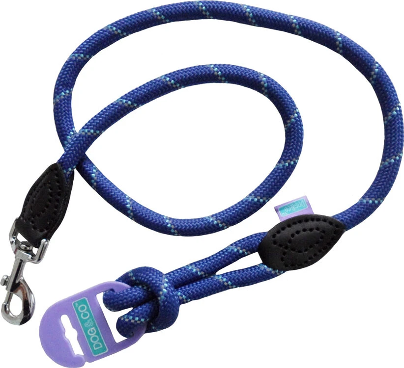 Dog & Co Mountain Rope Trigger Lead Blue Reflective 120cm 3 Dog & Co Mountain Rope Trigger Lead Blue Reflective 120cm