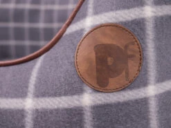 Petface Grey Window Pane Check Square Bed -PetJoy Shop 59f7386188f005.69279900