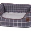 Petface Grey Window Pane Check Square Bed -PetJoy Shop 5a1c1e0576fd36.34212772