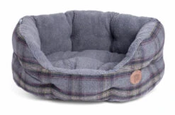 Petface Grey Tweed Oval Bed -PetJoy Shop 5a1c3200a75034.31587688
