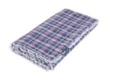 Petface Dove Grey Check Comforter Blanket