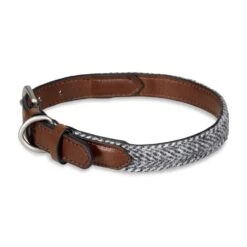 Petface Herringbone Leather Collar -PetJoy Shop 5d480bb5bbf202.64307836