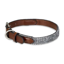 Petface Herringbone Leather Collar -PetJoy Shop 5d497b835ea285.63072052