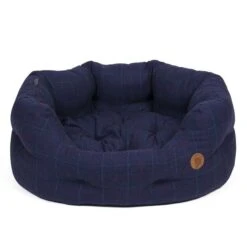 Petface Midnight Tweed Oval Bed -PetJoy Shop 5f8025ff6a1303.95006385