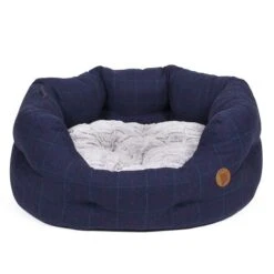 Petface Midnight Tweed Oval Bed -PetJoy Shop 5f80260085c7b0.82560143