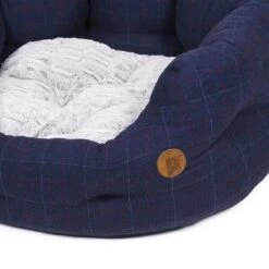 Petface Midnight Tweed Oval Bed -PetJoy Shop 5f802602cec402.84228623