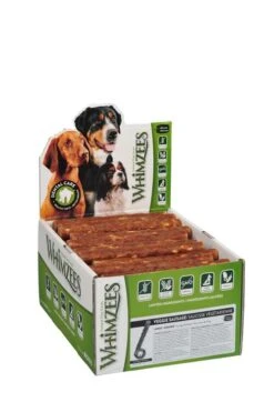 50 X 60g Whimzees Veggie Sausage Large Display Box