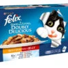 40 X 100g Felix Doubly Delicious Meaty Selection In Jelly Pouches 2 40 X 100g Felix Doubly Delicious Meaty Selection In Jelly Pouches -PetJoy Shop 61441