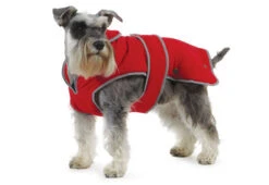 Muddy Paws Stormguard Fleece Lined Dog Coat & Chest Protector Red Extra Small