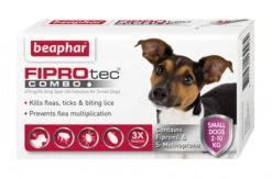 Beaphar FIPROtec Combo Flea & Tick Spot On Small Dog (2-10kg) - 3 Treatments