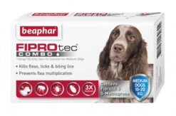 Beaphar FIPROtec Combo Flea & Tick Spot On Medium Dog (10-20kg) - 3 Treatments