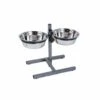 Petface Stainless Steel Adjustable Double Diner -PetJoy Shop 62ab4fcf5989e9.81343305