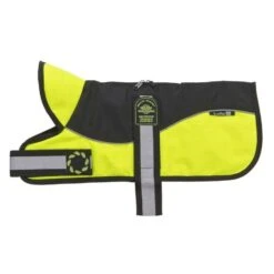 Animate Reflective Black/Hi-Viz Padded Harness Coat -PetJoy Shop 633255