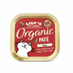 19 X 85g Lily's Kitchen Organic Pate Beef Cat Food