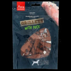 10 X Pets Unlimited Grillers Dog Treat - Duck 100g