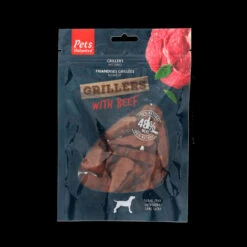 10 X Pets Unlimited Grillers Beef Dog Treats 100g