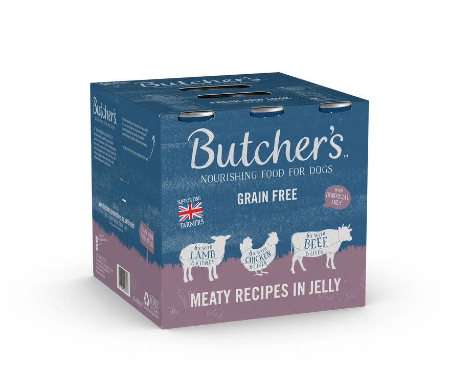 18 X 400g Butcher's Meaty Recipes In Jelly Dog Food 3 18 X 400g Butcher's Meaty Recipes In Jelly Dog Food