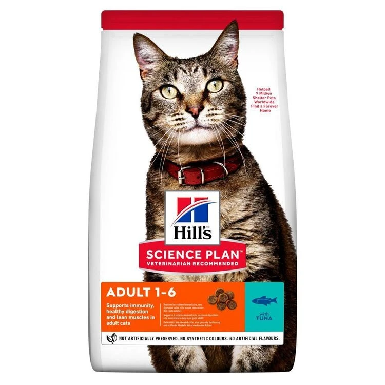 Hill's Science Plan Adult Dry Cat Food Tuna 3 Hill's Science Plan Adult Dry Cat Food Tuna