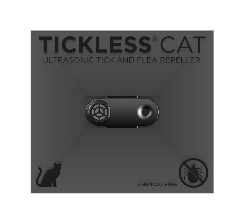 Tickless Cat Black Ultrasonic Tick & Flea Repeller 3 Tickless Cat Black Ultrasonic Tick & Flea Repeller