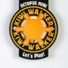 Kiwi Walker Let's Play! Rubber Foam Mini Octopus Dog Toy In Orange