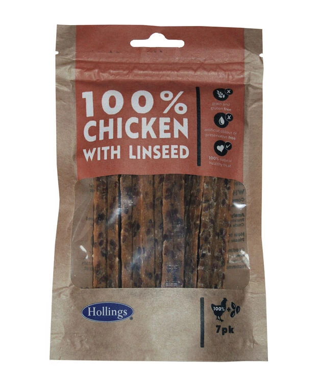 Hollings Chicken & Linseed Bars For Dogs 3 Hollings Chicken & Linseed Bars For Dogs