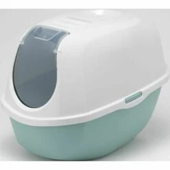 Moderna Smart Hooded Cat Litter Box Aquarelle
