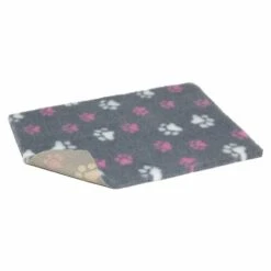 Vetbed Non-Slip Bedding Paw Print In Grey -PetJoy Shop 806295