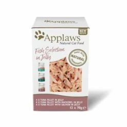 12 X Applaws Cat Pouch Fish Selection In Jelly 70g