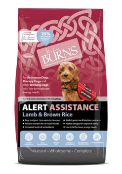 Burns Alert Adult Lamb & Brown Rice Assistance Dog Food -PetJoy Shop Alert Lamb 6kg