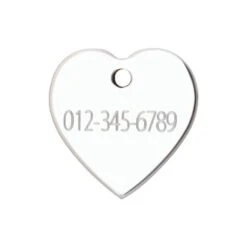 Red Dingo Stainless Steel Engraved Dog Tag Heart 7 Red Dingo Stainless Steel Engraved Dog Tag Heart -PetJoy Shop Engraved Tag 2HT MED Back