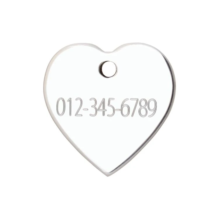 Red Dingo Stainless Steel Engraved Dog Tag Heart 5 Red Dingo Stainless Steel Engraved Dog Tag Heart - Image 3