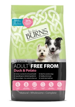 Burns Free From Adult Dog Food - Duck, Potato And Buckwheat -PetJoy Shop Free From Adult Duck 6kg 1
