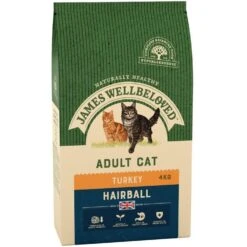 James Wellbeloved Hairball Turkey Adult Dry Cat Food