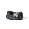 Danish Design Lumberjack Navy/Grey Deluxe Slumber Dog Bed -PetJoy Shop Lumberjack Navy Grey Deluxe Slumber Bed with Dog