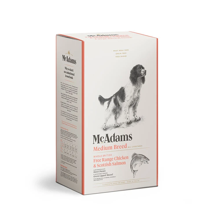 McAdams Free Range Chicken & Salmon Medium Breed Dry Dog Food 3 McAdams Free Range Chicken & Salmon Medium Breed Dry Dog Food