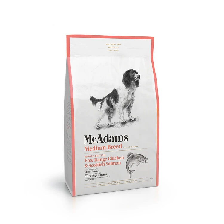 McAdams Free Range Chicken & Salmon Medium Breed Dry Dog Food 4 McAdams Free Range Chicken & Salmon Medium Breed Dry Dog Food - Image 2