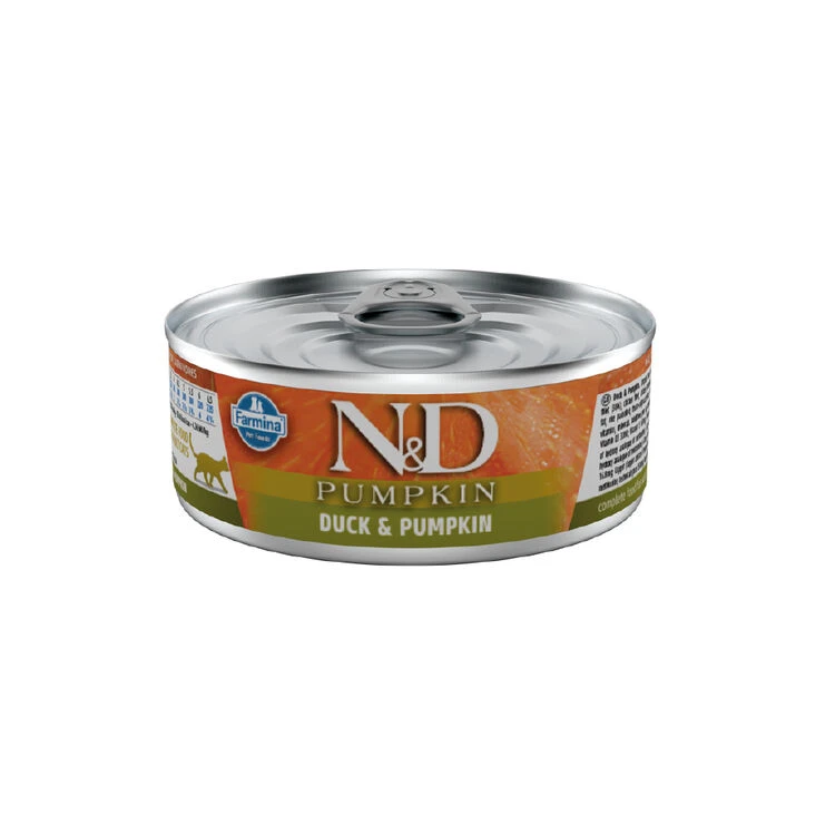 N&D Natural & Delicious Duck & Pumpkin Wet Cat Food 3 N&D Natural & Delicious Duck & Pumpkin Wet Cat Food