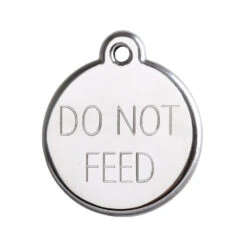 Red Dingo Stainless Steel Engraved Cat Tag Mouse Orange -PetJoy Shop TAG1 DO NOT FEED 11