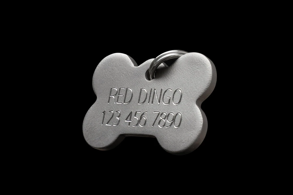 Red Dingo Titanium Engraved Dog Tag Rectangle 4 Red Dingo Titanium Engraved Dog Tag Rectangle - Image 2