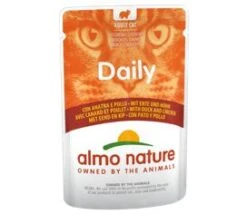 30 X Almo Nature Daily Menu Cat Food With Chicken And Duck 70g