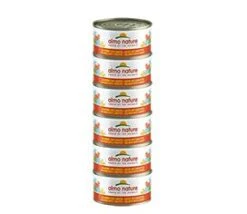 18 X Almo Nature Megapack Salmon With Carrot Cat Food 6 X 70g