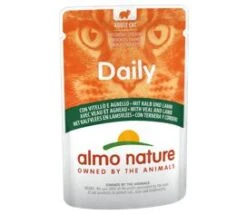 30 X Almo Nature Daily Menu Cat Food With Veal And Lamb 70g